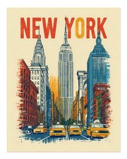 Vintage New York City Skyline