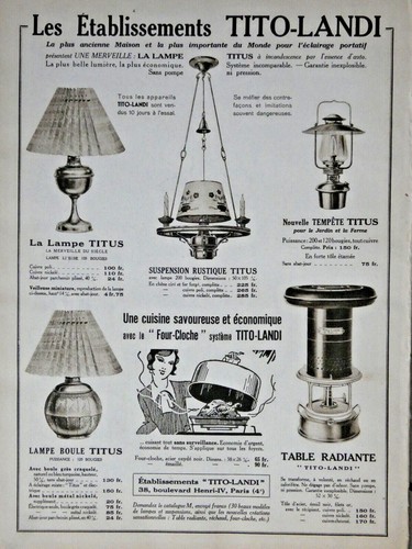 Publicité presse 1932 tito - presse,
