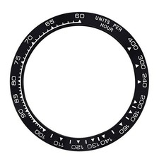 Lunette en céramique pour Rolex Daytona Noir avec échelle blanche