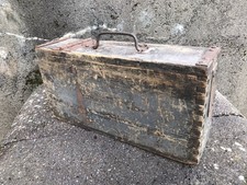 WW1 Caisse vide MG O8 / 15 bande munitions Allemande en bois