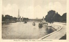 75 PARIS VILLE LUMIERE PONT ALEXANDRE ET SEINE - TOUR EIFFEL - 34202
