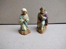 Lot De Deux Anciens Santons DEVINEAU Crèche Nativité Noël... 8,5 cm