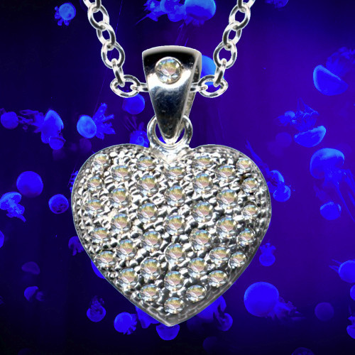 Pendentif coeur chaîne i - +,