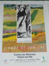 YVONNE GUEGAN  Exposition  1996.Chateau des matignons TORIGNI -SUR- VIRE