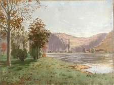 Tableau ancien "Paysage à la