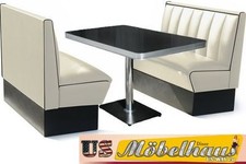 HW-120OW Ensemble Banc Américain Banc Diner Meubles Années 50 Style USA