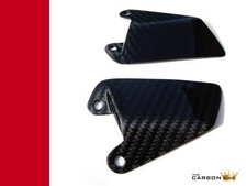 Ducati 748 916 996 998 Carbone Protège Talon Sergé Vernis Tissage Pilotes Avant