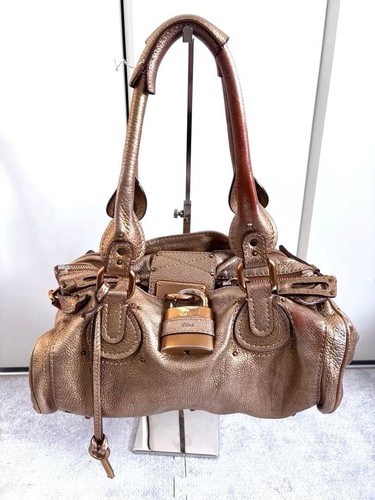 Sac cadenas cuir doré - en,