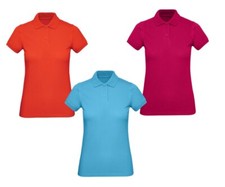 Polo Femme Polo Shirt À Manches Courtes Piqué Top Coton S L 2XL Neuf