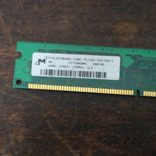 Barrette ram memoire micron - memoire,