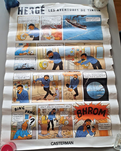 Affiche casterman herge - affiche,