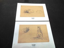 CHATS - 2 DESSINS CRAYON