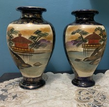 paire de vase ancien satsuma