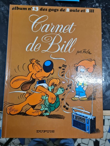Livre boule bill carnet de - et,