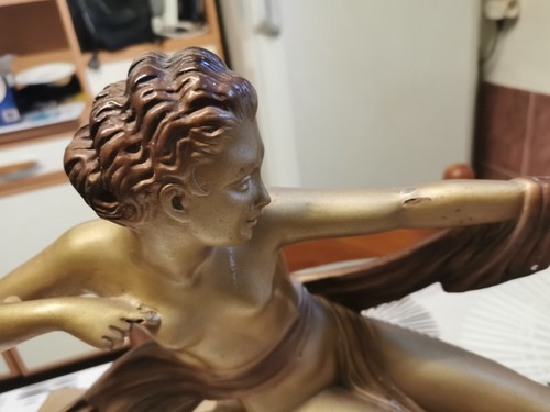 Art déco signée - déco, statue