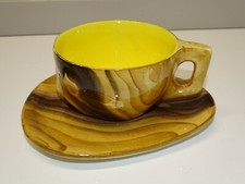 *ANCIEN DEJEUNER VALLAURIS FAUX BOIS GRANDJEAN JOURDAN COLLECTION VINTAGE D