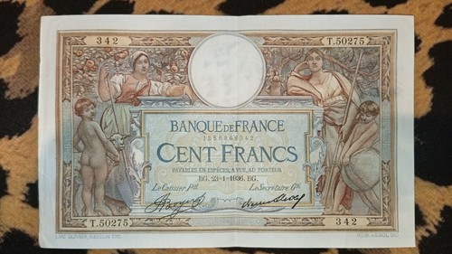 Billet 100 francs - 100, luc
