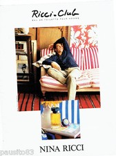 PUBLICITE ADVERTISING 1016   1992  Ricci-Club eau de toilette homme