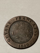 GUYANE FRANÇAISE 10 Cent. Louis-Philippe 1846 A En Bronze