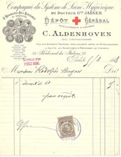 Facture ancienne Laine hygiénique Médecine Dr Jaeger