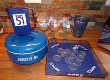 6 verre piscine PASTIS ANISETTE  51 piste dés 421 jeu dé bac glaçon pot pichet