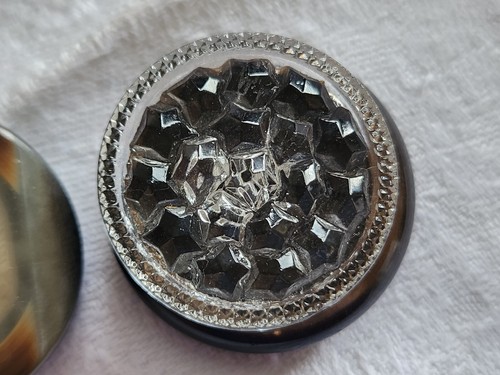 Gros bouton ancien verre - gros,