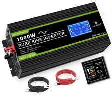 Convertisseur Pur Sinus 1000W- Onduleur Convertisseur 12V 220V 230V avec télé...