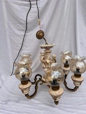 Ancien lustre au design classique et unique une pièce décorative rare, 6  feux