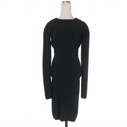 Robe nuit noire ouverte - de,