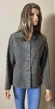 Veste blazer en velours gris à motifs LEWINGER T 40