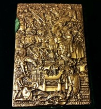 médaille plaque bronze par