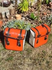 VINTAGE PAIRE petite SACOCHE VELO MOBYLETTE MOTOBECANE PEUGEOT SOLEX