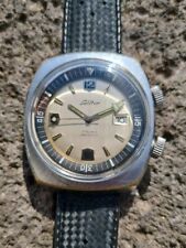 Montre Plongée Selhor   Compressor#rare# boitier Chromé#cal Lorsa P75 #