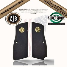 Poignées de pistolet série polymère Zib Grips pour Browning HP, logo...