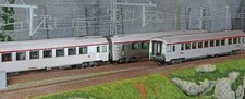 Jouef HJ4197 Set de 3 voitures voyageurs, EC Etoile du Nord, SNCF, Vru / A3rtu /