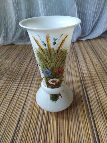 Vase opaline blanche à - opaline,
