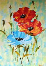 Peinture coquelicots art
