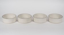 x4 Vintage Franco Pozzi bowls - Ceramic with black trim