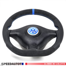 Volant VW Golf 4 Passat 3B Bora Tuning Aplati BleU_