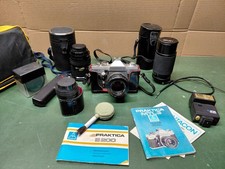 appareil photo argentique PRAKTICA MTL3  avec objectifs Soligor,Sun Et Panagor