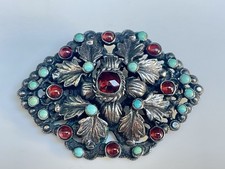 Broche austro hongroise Grenat