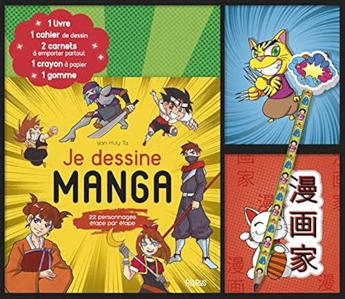 Dessine manga coffret - dessine, :
