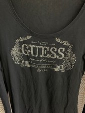 T-shirt noir manches longues Guess Los Angeles 2nde main 