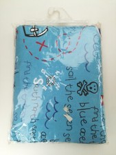 Parure housse de couette + taie PIRATE bleu QUALITE 1 personne chambre enfant