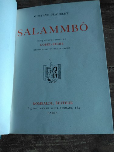 Flaubert salammbô rombaldi - flaubert,