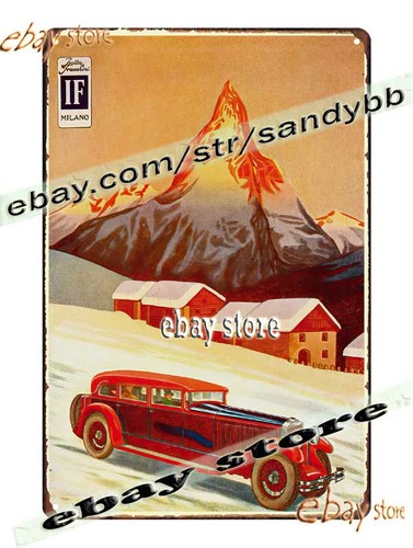 Tin sign 1928 isotta fraschini - sign,