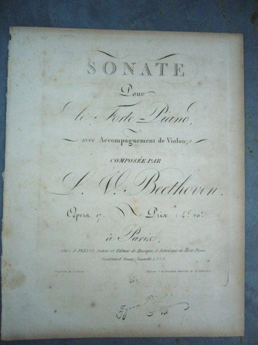 Partition van beethoven sonate - partition,