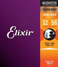 Cordes ELIXIR 12-56 (Light Medium) Phosphore Bronze avec Anti Rust
