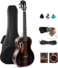 Ebony Wood Baritone Ukulele