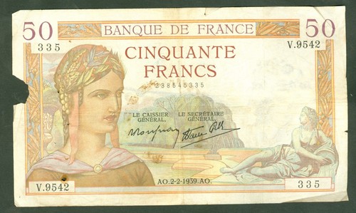 France francs ceres type - 50,